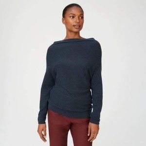 Club Monaco NWOT Teal cowl neck cashmere sweater